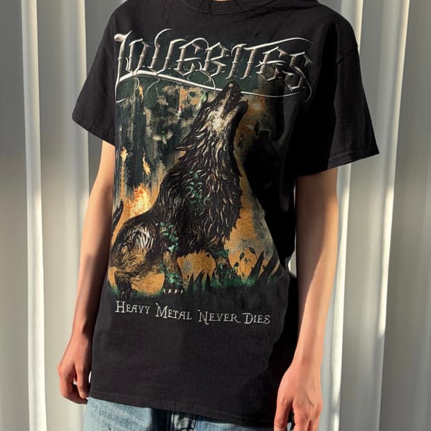 [S]러브바이츠 헤비메탈 밴드 프린팅 반팔 티셔츠