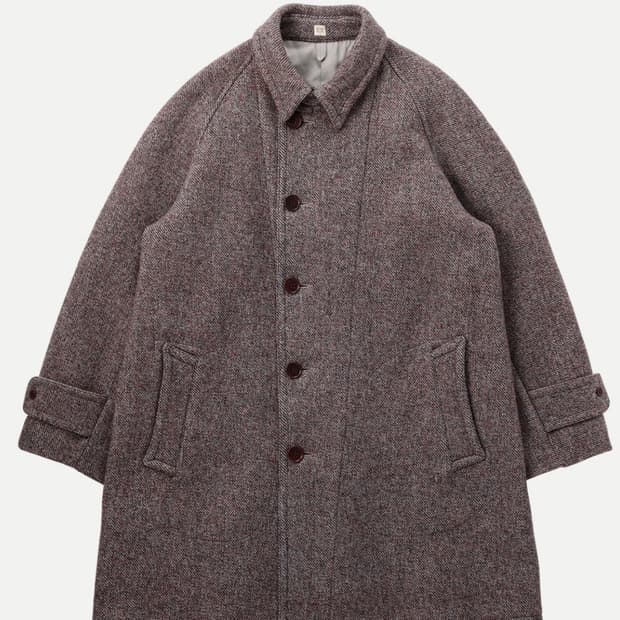 타이가타카하시 lot408 친 스트랩 코트