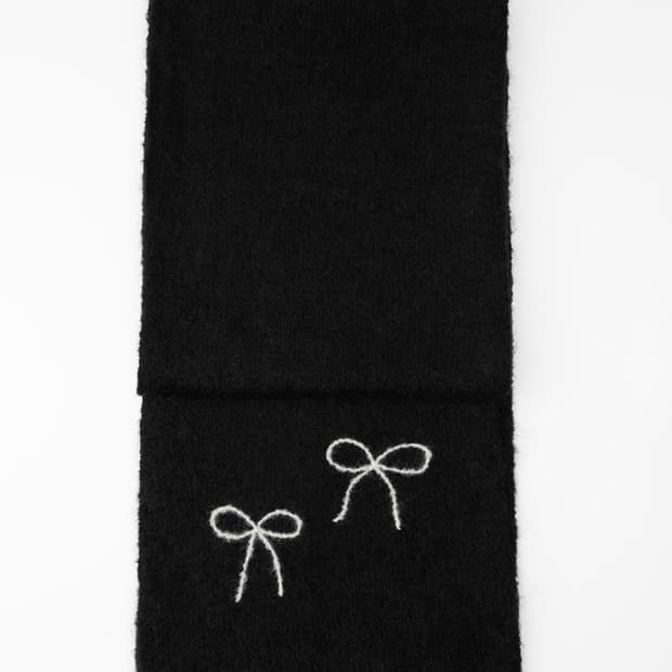 *가격조정X/판매중단예정* 자라 니트 리본 머플러 목도리