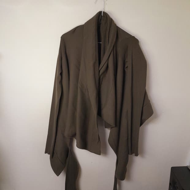 릭오웬스 다크쉐도우 렙업 스웻 가디건 XS