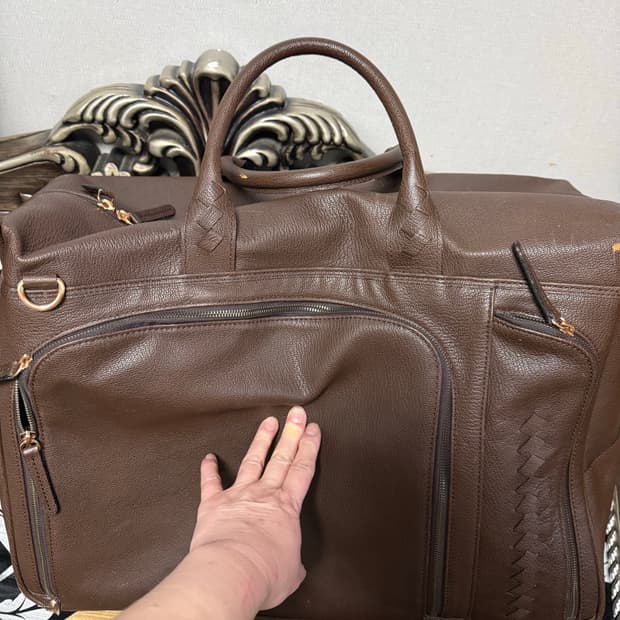 소가죽여행용골프가방