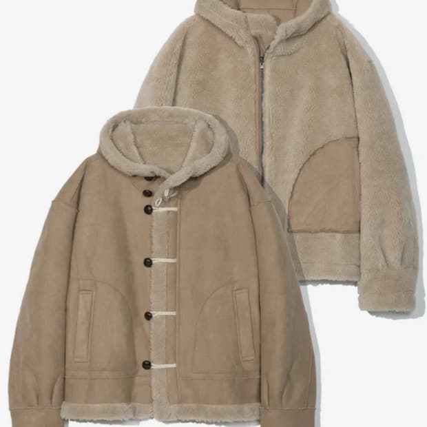 파르티멘토 리버시블 더플 무스탕 M