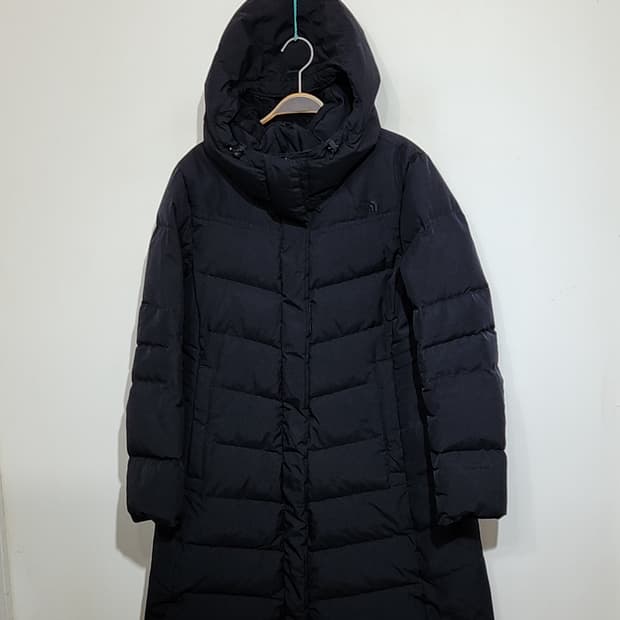 (100) 노스페이스 거위털 롱패딩 점퍼 블랙 구스다운 패딩코트 