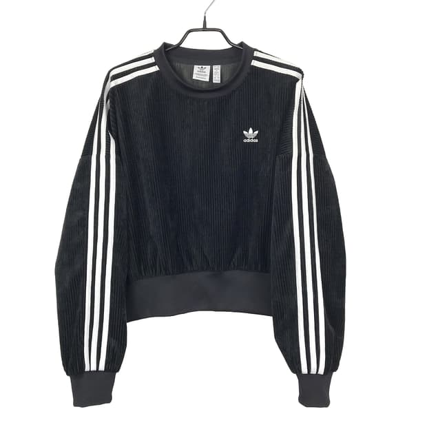 아디다스 adidas 벨벳 코듀로이 스웻트 맨투맨 티셔츠 여성M