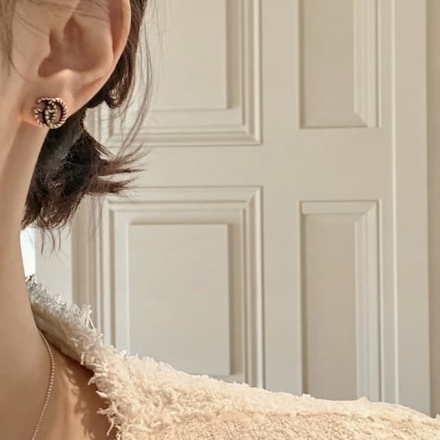 구찌 925실버 빈티지 업사이클링 귀걸이