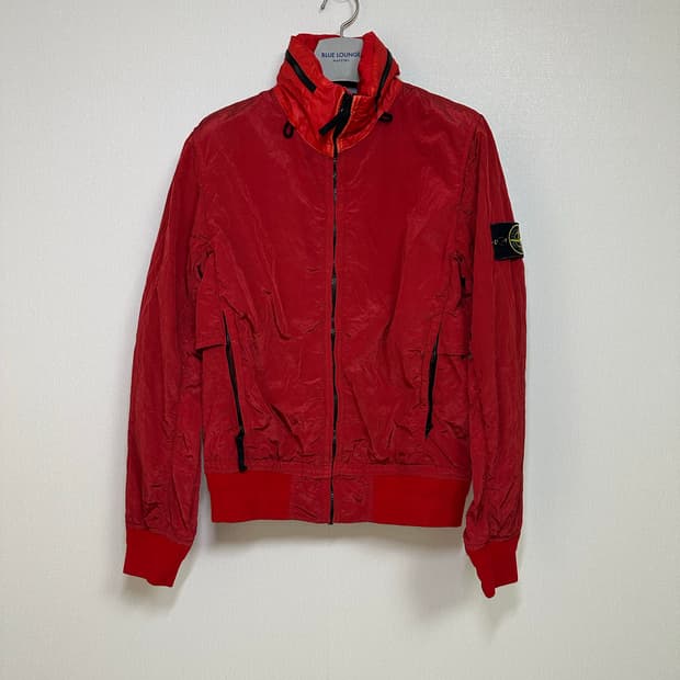 [S size] 스톤아일랜드 나일론 메탈 블루종 레드