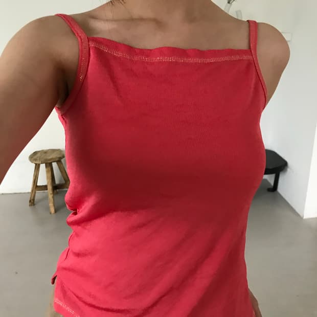 vintage pink pearl sleeveless