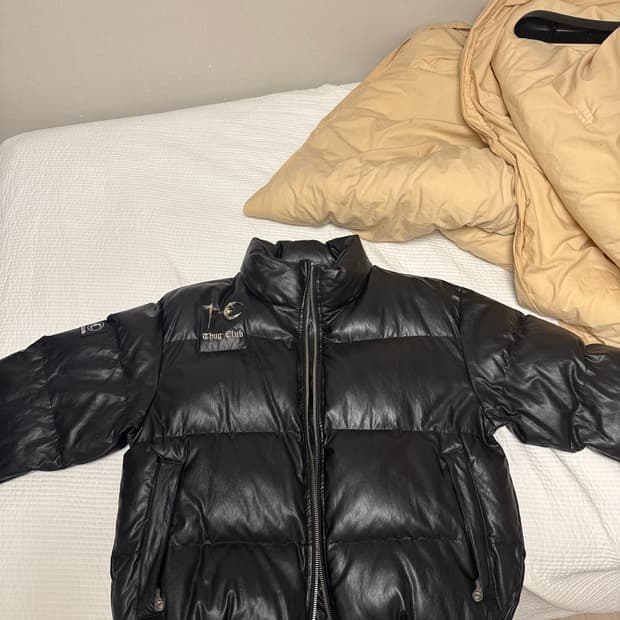 떠그클럽 레더패딩2사이즈
