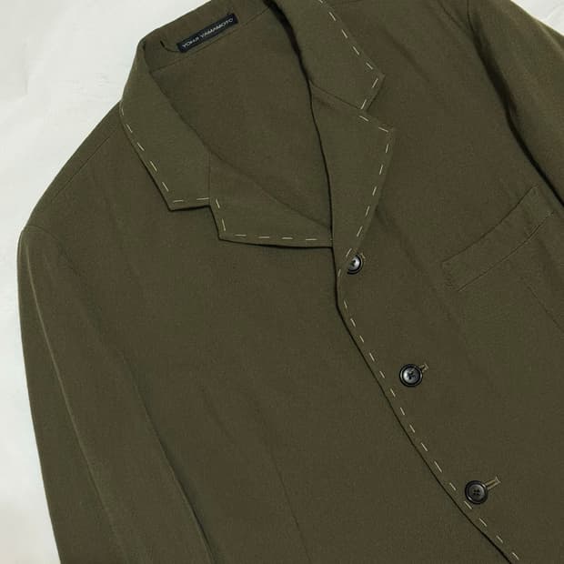 Y'S 요지야마모토 스티치라인 울 자켓 4