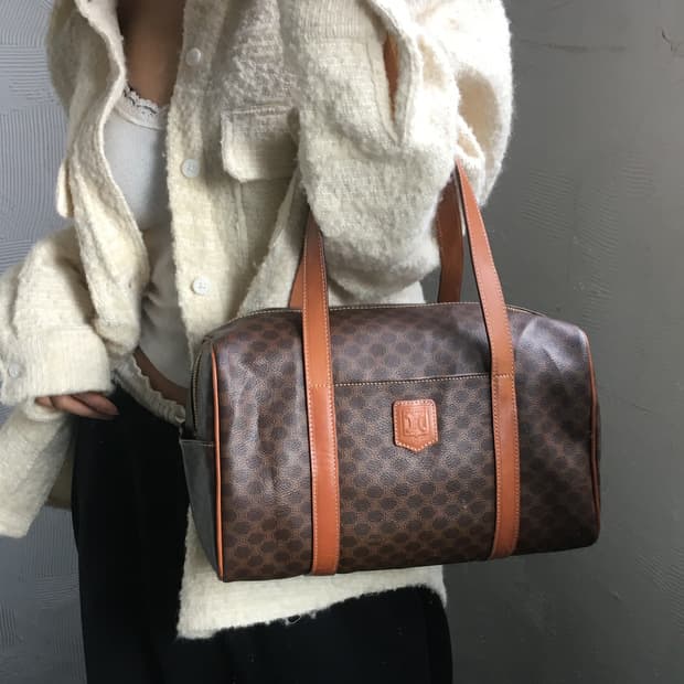 Celine 셀린느 마카담 브라운 보스턴 백