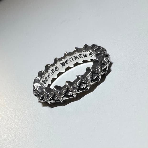 크롬하츠 5포인트 스타 밴드 링 반지