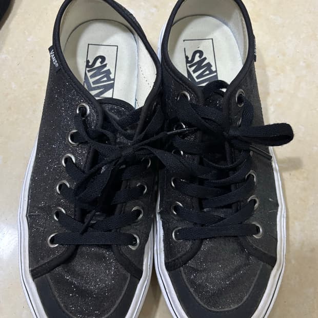 반스 글리터 스니커즈 블랙 245