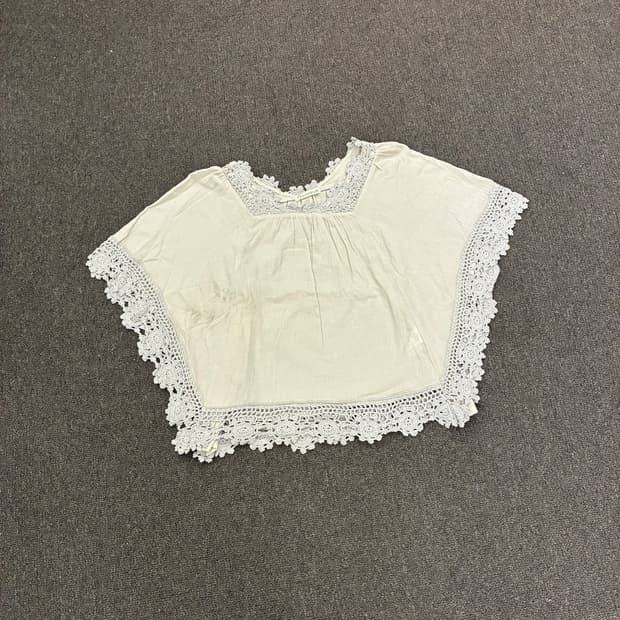M)Ecomarche 빈티지 여성 꽃 펀칭 디테일 7부(이염)