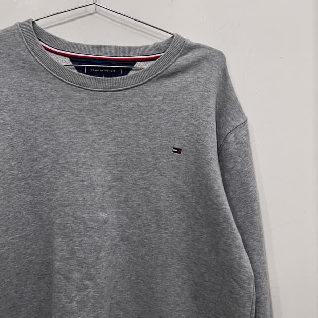 타미힐피거 스몰로고 베이직 라운드 맨투맨