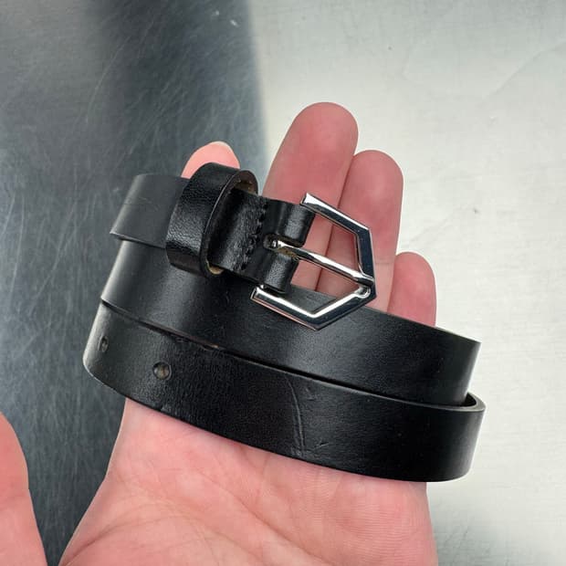 산드로옴므 레더 벨트 블랙