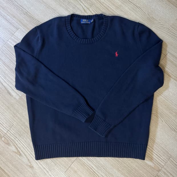 폴로 네이비 니트 XL