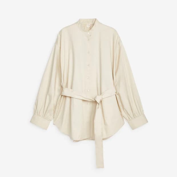 [새상품] ARKET 아르켓 타이 블라우스 아이보리 32