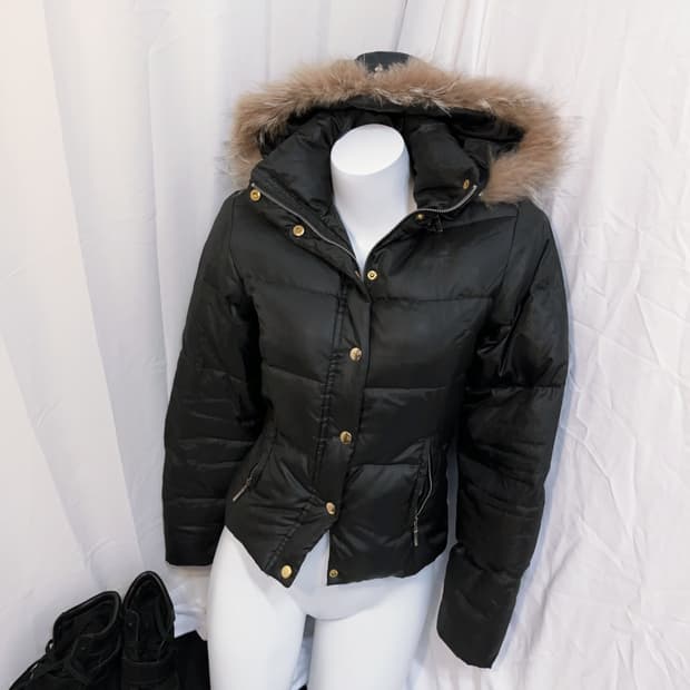 y2k 하이넥 갸루 패딩 00s