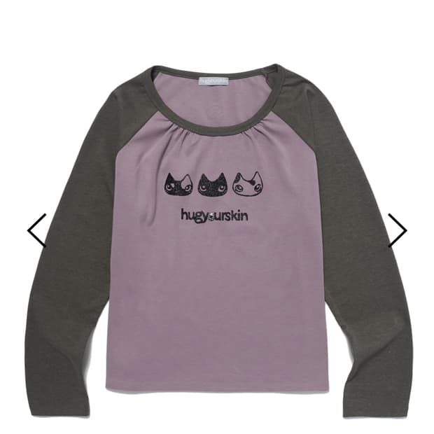 허그유어스킨 허깅 래글런 티 상의