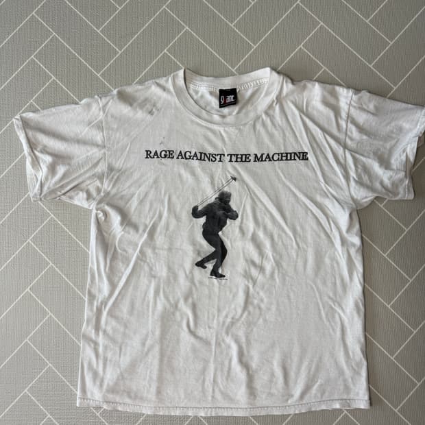 [XL] 빈티지 90s ratm 레이지어게인스트더머신 밴드티