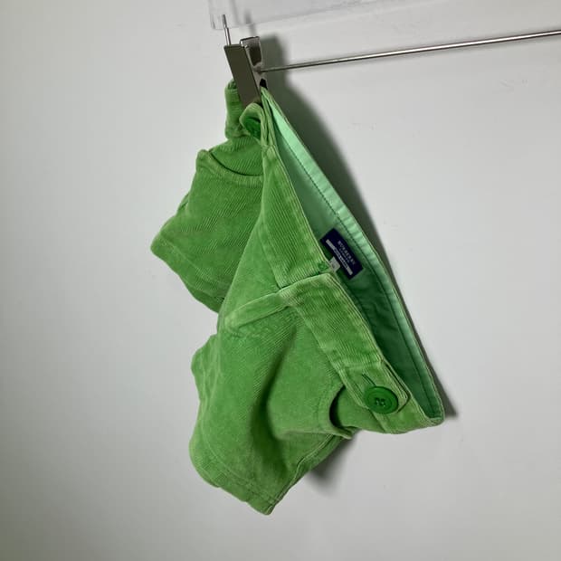 버버리 Y2K 오네갸루 그린 쇼츠 38