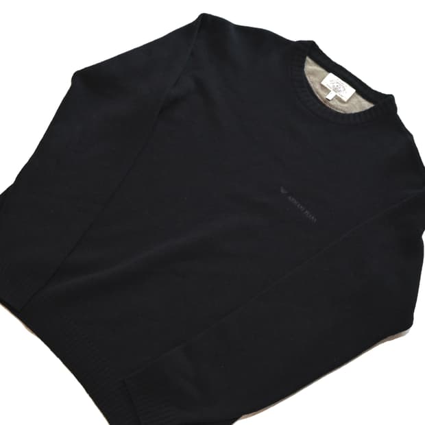 Armani jeans 90s viscose wool knit