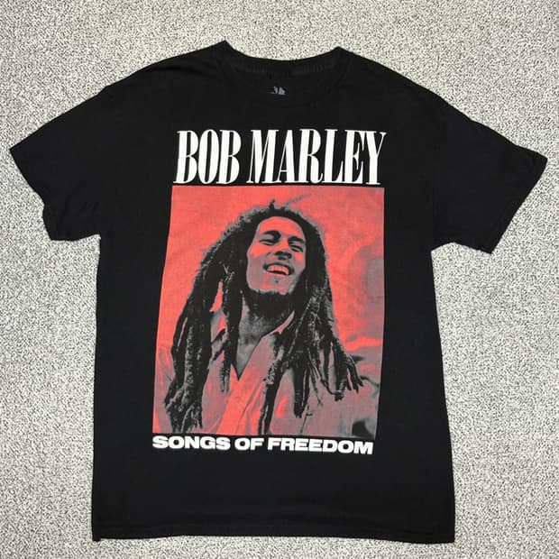 밥 말리 SONGS OF FREEDOM 그래픽 티셔츠