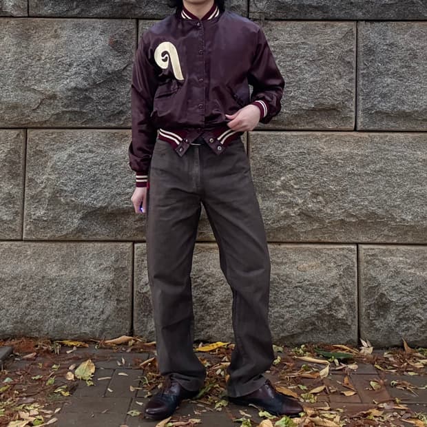 더블탭스 WTAPS 브라운 데님 트라우저