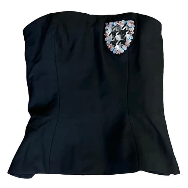 디올 블랙 뷔스티에 탑 38사이즈