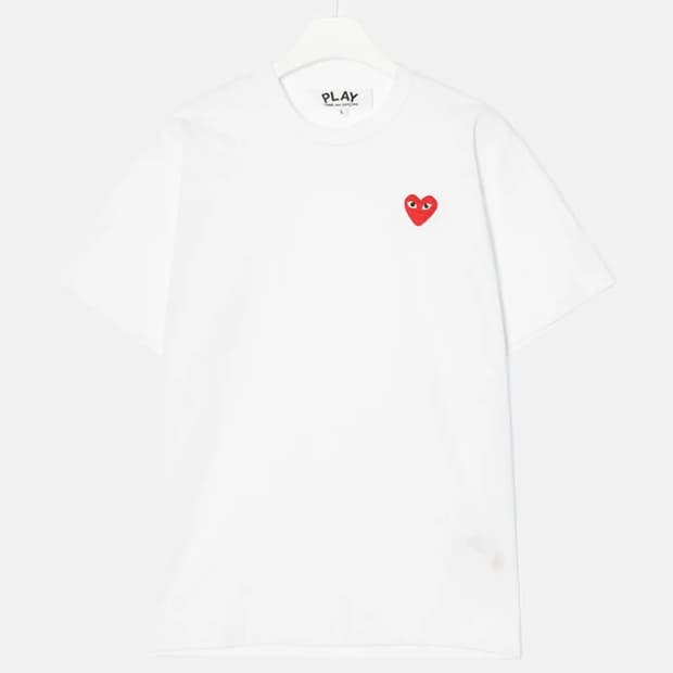 꼼데가르송 PLAY 티셔츠 (White)