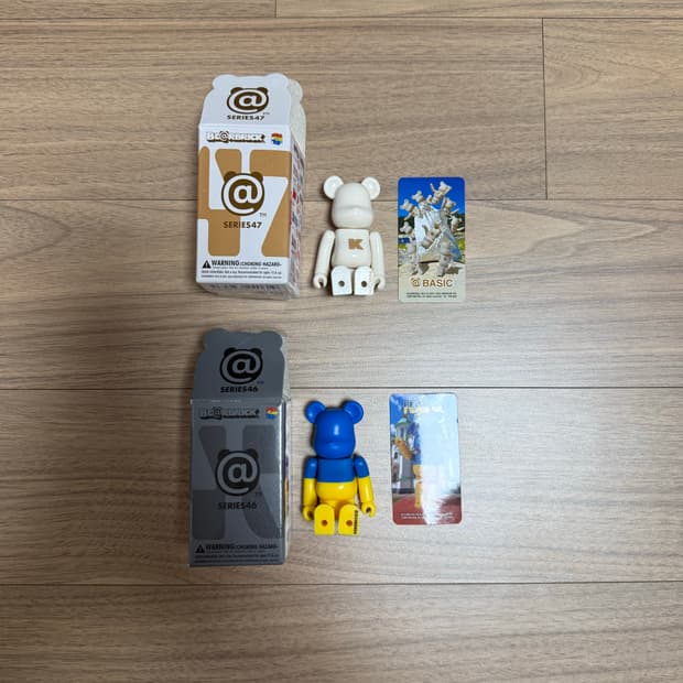 베어브릭 100% 2개