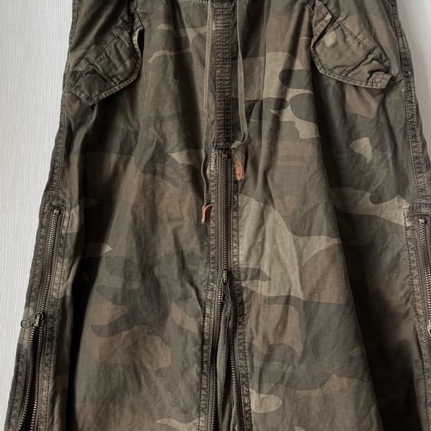 LGB goa camo 4zipper skirt