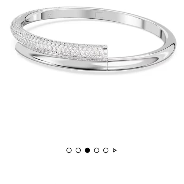 정가38만~새제품)스와로브스키 남녀공용 마그네틱 L 팔찌