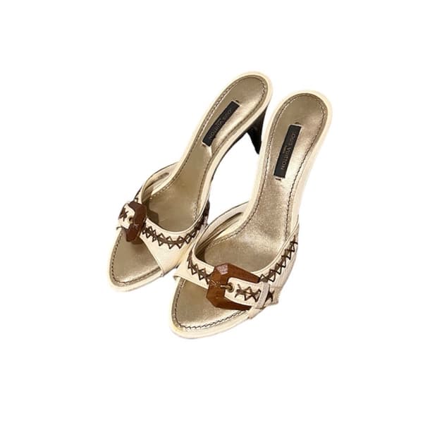 루이비통 y2k 갸루 뮬 샌들힐