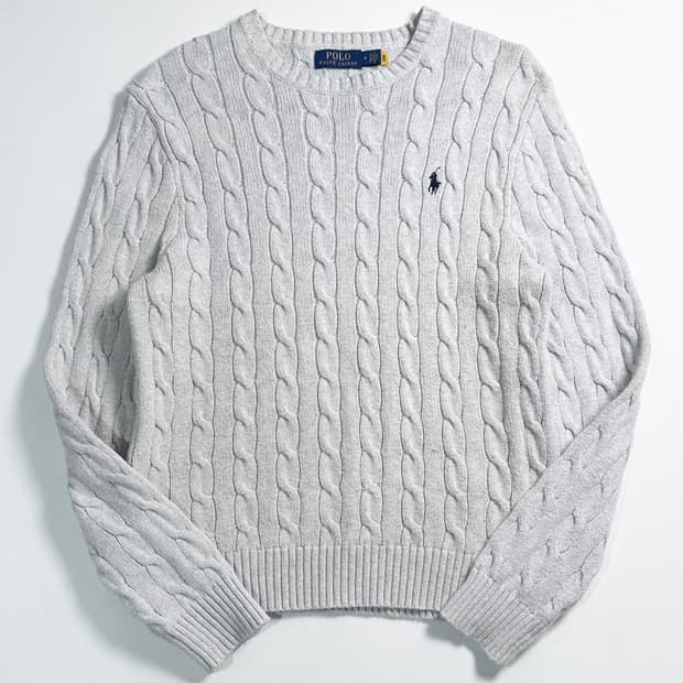 폴로 랄프로렌 코튼 케이블 니트