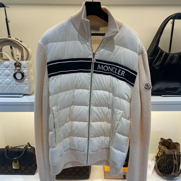 [정품/XL] 몽클레어 니트패딩 베이지