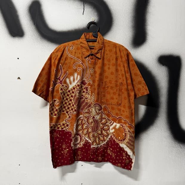 VTG 빈티지 재패니즈 오리엔탈 원포켓 반팔 셔츠