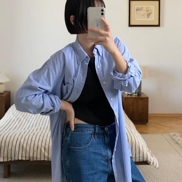폴로 랄프로렌 솔리드 셔츠 (Man 2XL)