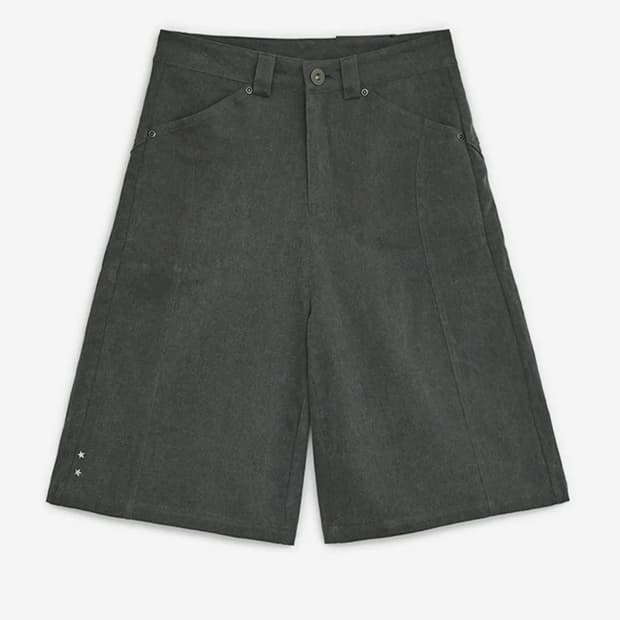 허그유어스킨 엔젤 윙 버뮤다 팬츠(차콜) -size M