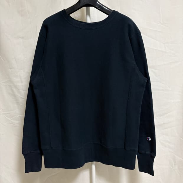 챔피온 리버스위브 맨투맨 스웻셔츠 / 블랙, L