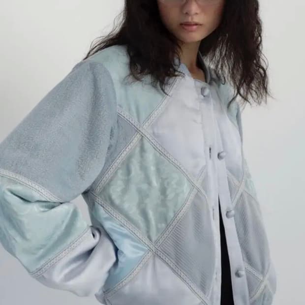 캐롤쇼페 패치워크 봄버자켓