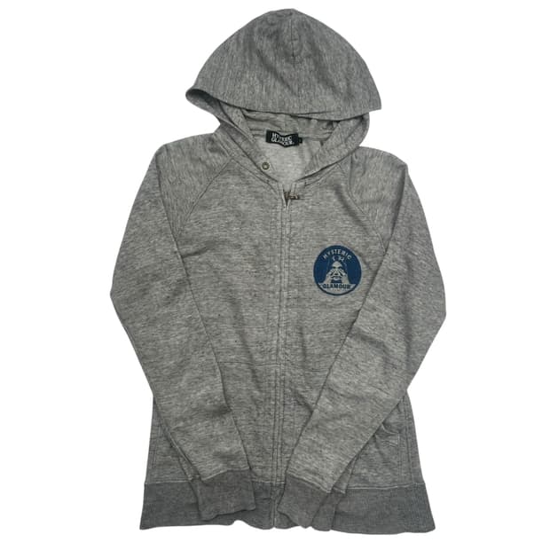 히스테릭 글래머 서클걸 그레이 후드집업 S