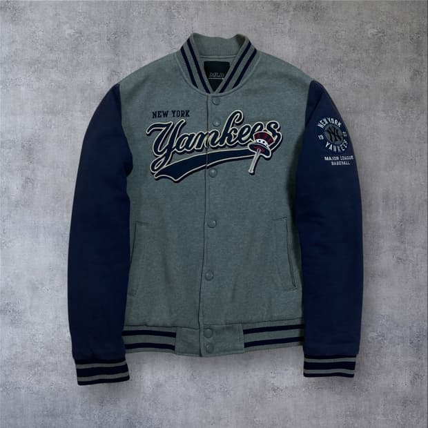 MLB 뉴욕양키스 빅로고 코튼 바시티 자켓