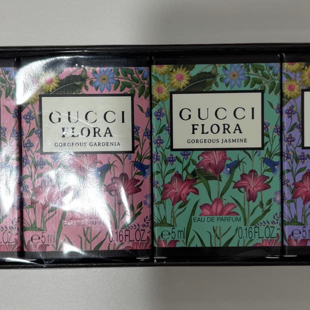 구찌 우먼즈 4종 미니 플로라 오 드 퍼퓸 스프링 기프트 세트