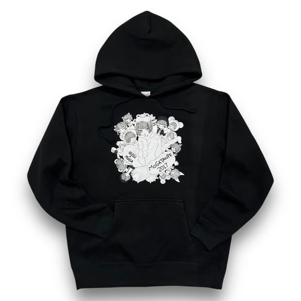 히즈기 x 모가미 모가 2017s 콜라보레이션 다크 후디