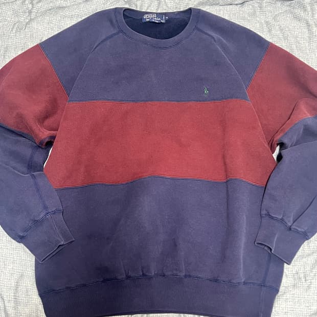 폴로 기모 맨투맨 M(XL)