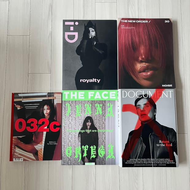 해외패션 잡지 (032C, ID, FACE, NOISE) 4권