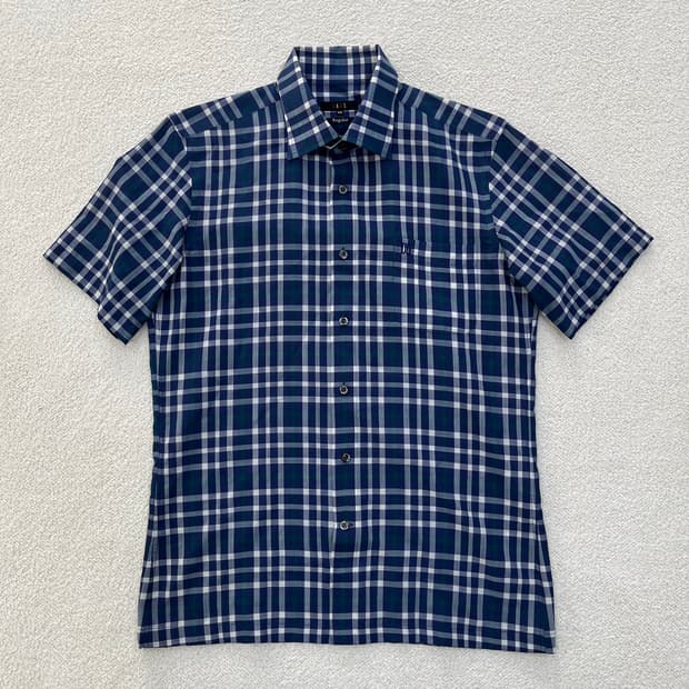 100 닥스 반팔 체크 셔츠 남방 0310M