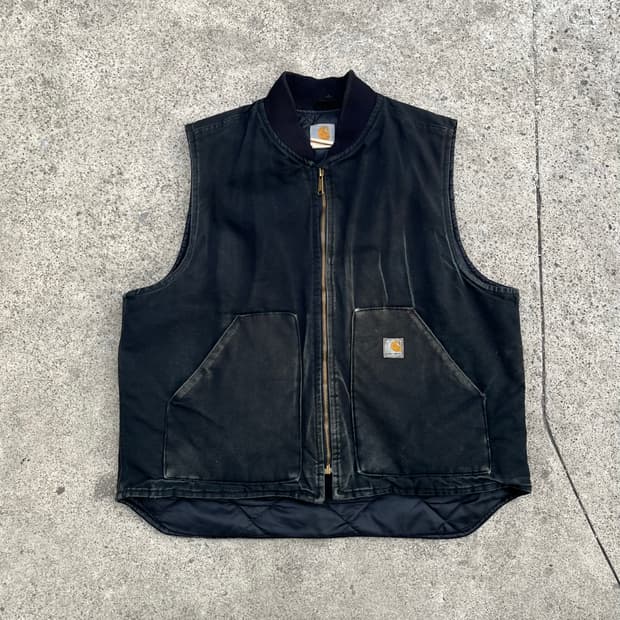 00s Carhartt 덕 퀼팅 베스트 (110)