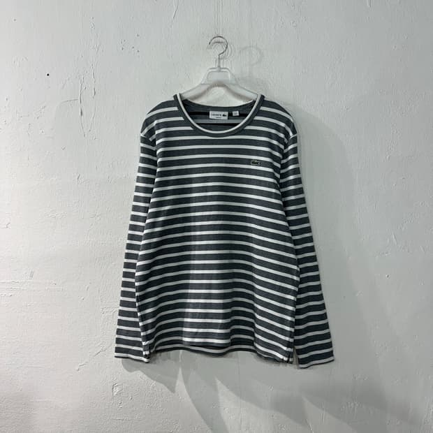 라코스테 스트라이프 긴팔티 L